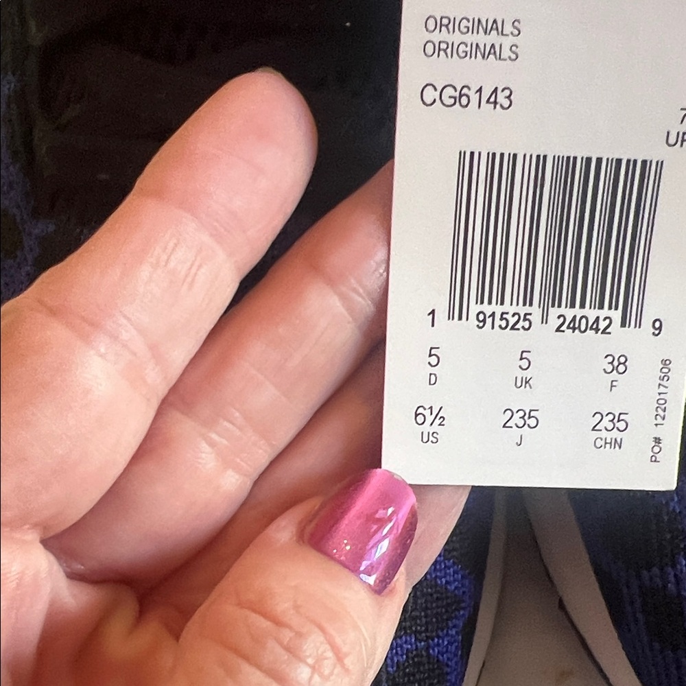 adidas Women's Black and Blue Athletic Sneakers - Picture 6 of 7